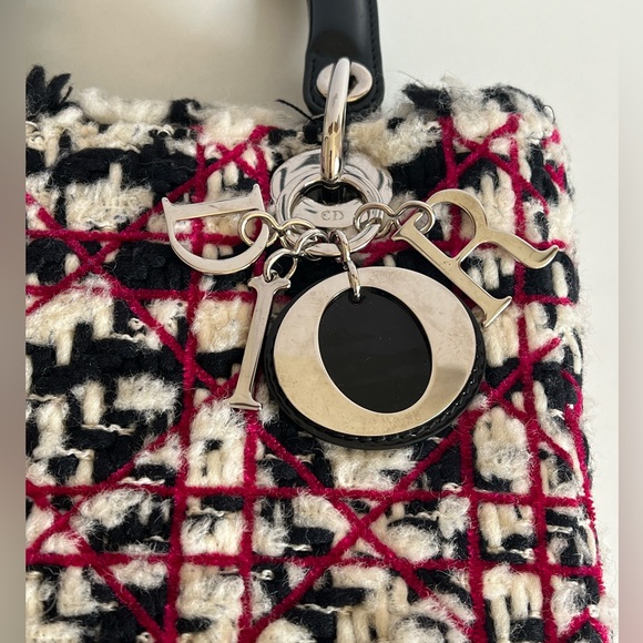 Christian Dior Black Quilted Tweed with Patent Leather
Lady Dior Bag - Picture 3 of 14